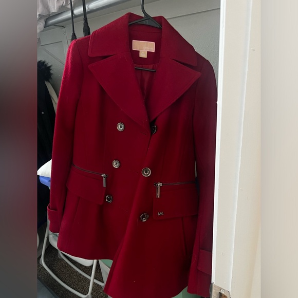 Michael Kors Red Coat - Picture 1 of 5